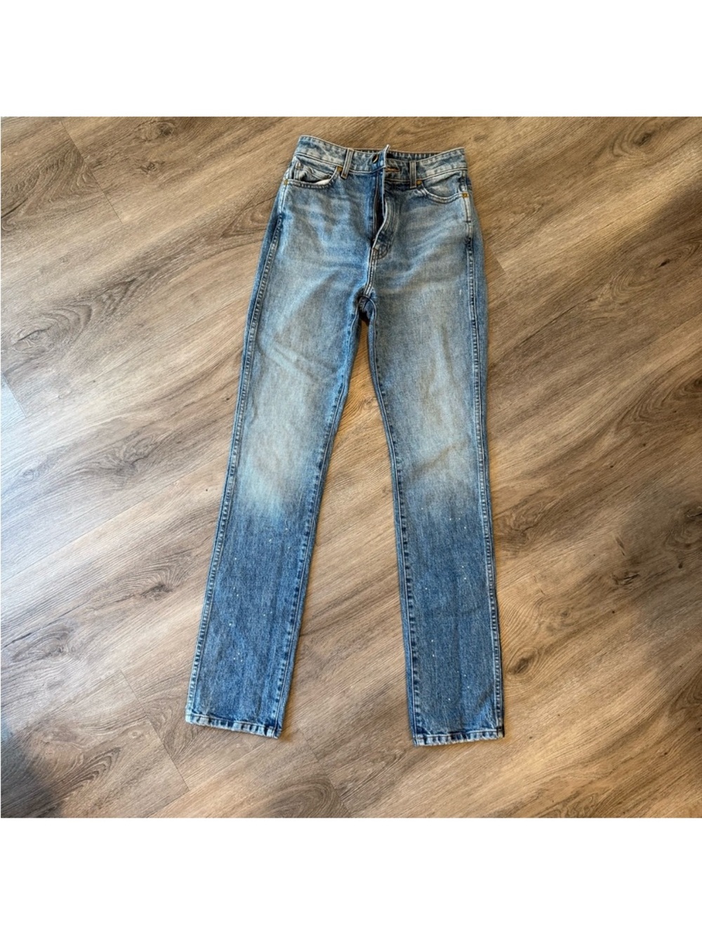 KHAITE Slim Straight Light Blue Women's Jeans